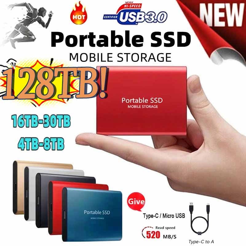 100%  SSD ϵ ũ, 1TB 2TB SSD 500GB 128TB ϵ ̺ ϵ ũ ޴  Ʈ ǻ PC 